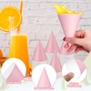 Zubebe 200 Pack Snow Cone Cups 4.5 Oz Cone Paper