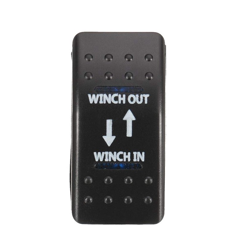 Mintice™ Car Vehicle 12V 20A Blue LED Light Rocker Toggle