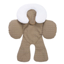 Baby Stroller Protection Pad Stroller Accessories Head Body Double sided Protection Pad(Khaki）