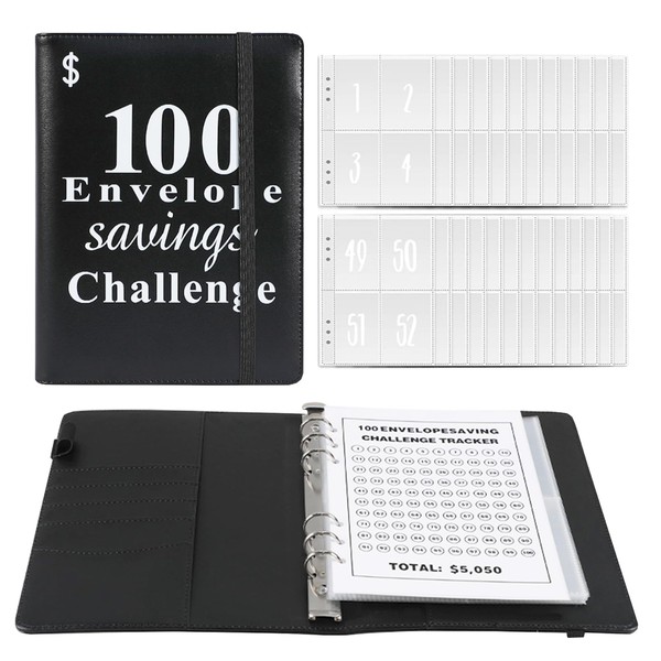 Jakiro 100 Money Envelopes Money Saving Challenge Binder, Envelopes Money