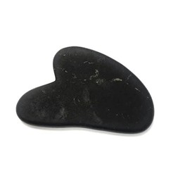 KASHU Shungite Straight from Karelia: Shungite Gua Sha Scraper, Polished