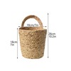 Seagrass Storage Basket Wall Hanging Basket Storage Rack Garden Plant