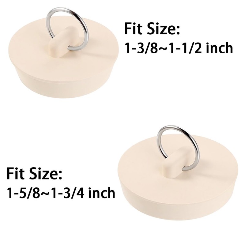 10 PCS Rubber Drain Stopper Rubber Bath Plugs Kitchen Sink