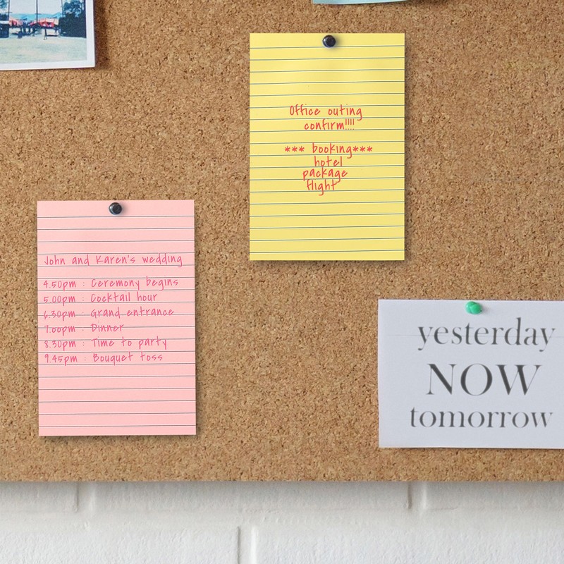 Mr. Pen- Lined Sticky Notes 4x6, 6 Pads, 45 Sheet/Pads,