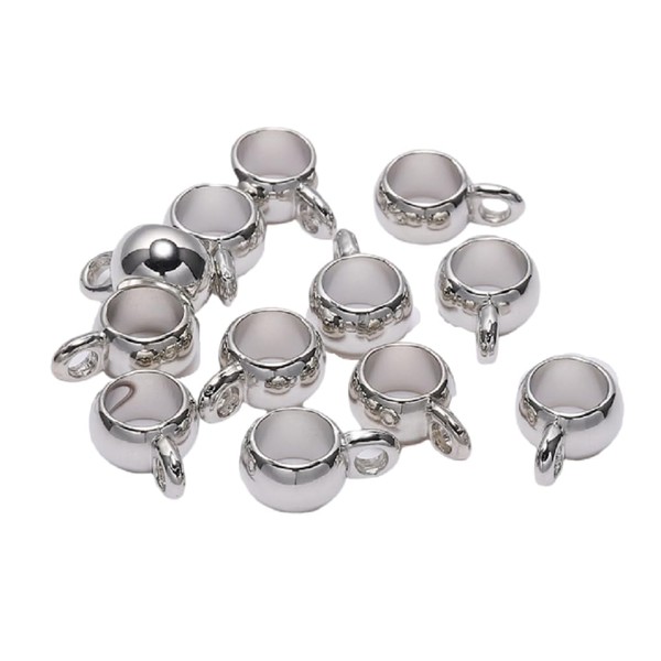 50pieces of Bail Release Beads, Sliding Charm Carriers, Hangers, Hanging