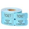 Unique Ticket Rolls, Paper, Red, Green, or Blue, 2"