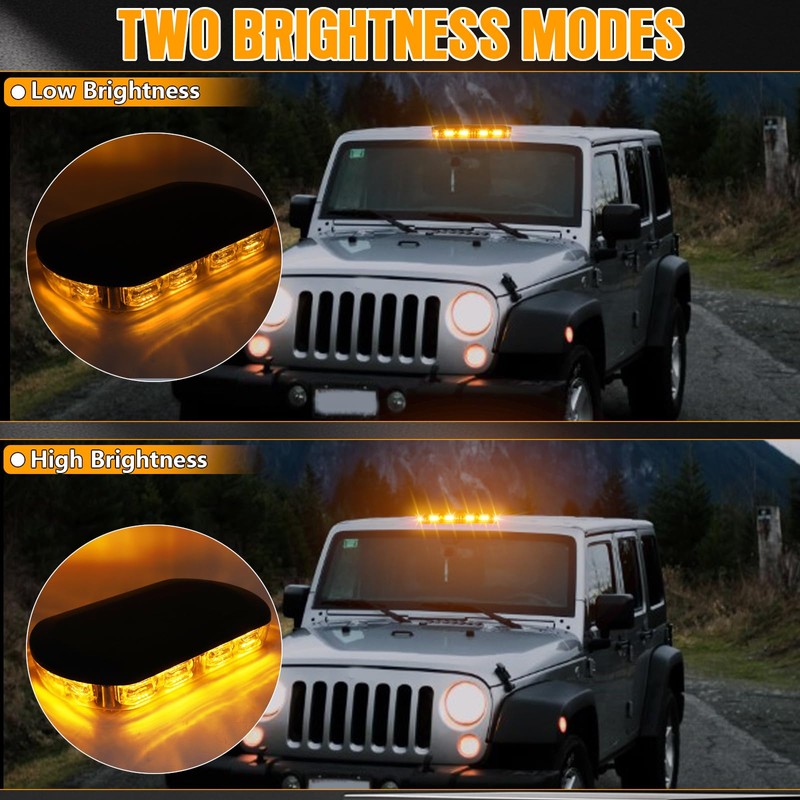 Rechargeable Emergency Roof Top Strobe Light Wireless Battery, 17 Flashing