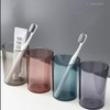 Gaolinci 2 Pcs Clear Plastic Toothbrush Holder, Bathroom Cups, Tumbler