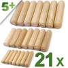 5Plus 21 Pcs Assorted Wooden Dowels – M6, M8, M10