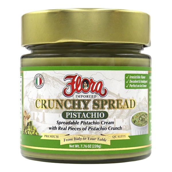 Flora Fine Foods Sweet Pistachio Crunchy Spread - Imported from