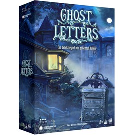 BORGOS Ghost Letters - Murder Mystery Game with Secret Roles - Board Game - Crime Game for Adults from 14 - Party Game - Deduction Game [German Edition]