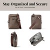 Baggallini Damen Theft Activity Crossbody Bag Securtex Anti-Diebstahl-Umhängetasche, Portobello