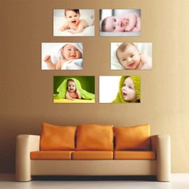PRINTNET Set of 6 Cute Baby Poster, Poster for Pregnant Women, HD Baby Wall Poster for Room Decor, Multicolour, 12 x 18 Inches