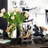 HOLMEGAARD DESIGN WITH LIGHT Pot with leather handle clear H16cm