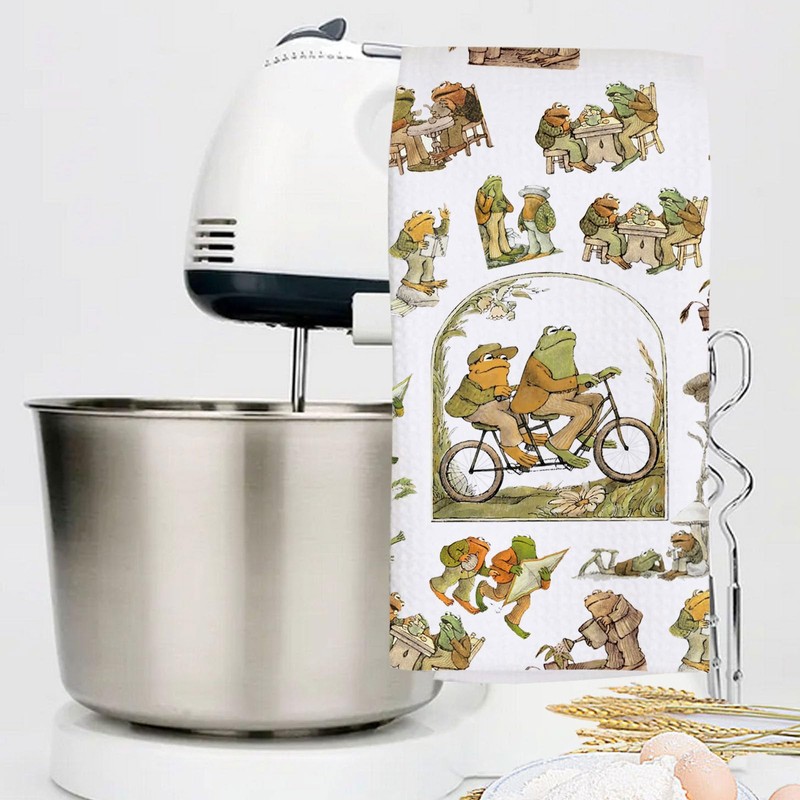 LEVLO Frog and Toad Arnold Lobel Kitchen Towel Frog and
