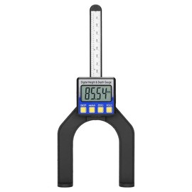 Mini medidor digital de altura, regla de calibre digital de precisión de altura y profundidad con base de pies magnéticos (0-80 mm)