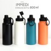 IMMEDI Living Bottle, 28.7 fl oz (800 ml), Orange Bottle,