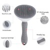 Easy-Clean Pet Grooming Brush for shedding management, Slicker Brush for