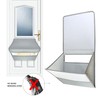 Mail Slot Catcher for Door Mail Slot, Grey Mail Catcher
