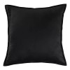 Vianney Funda Para Cojin Velvet Negro Con Cierre Vianney