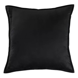 Vianney Funda Para Cojin Velvet Negro Con Cierre Vianney