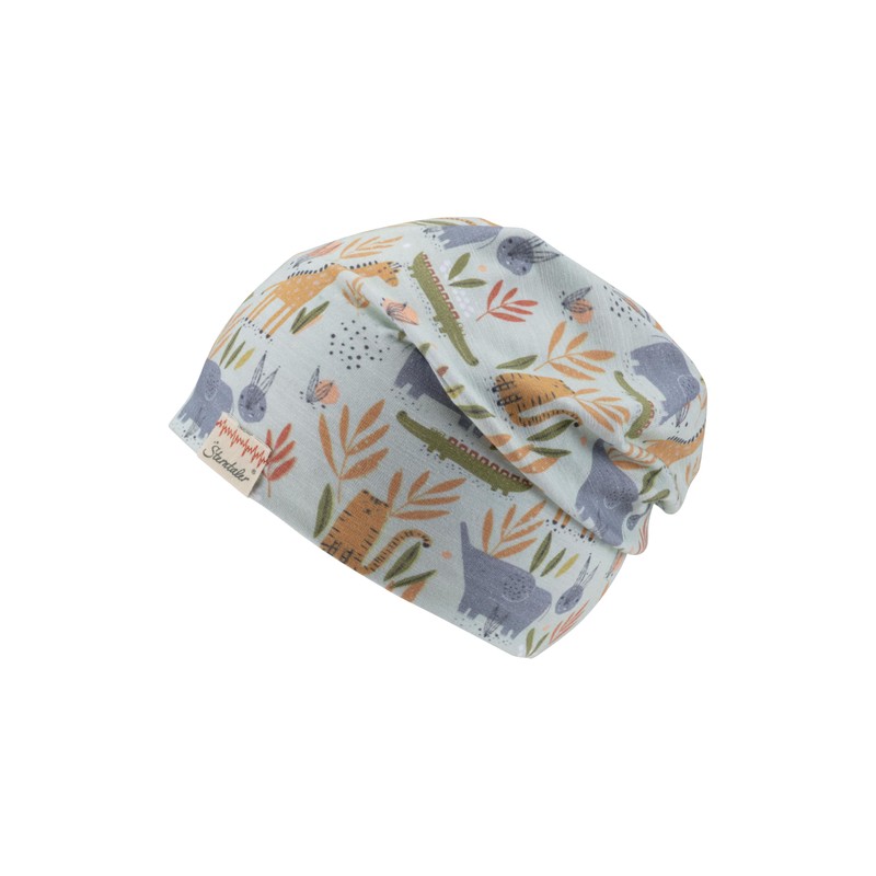Sterntaler Unisex Safaritiere Beanie Hat, ice green