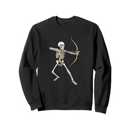 Skeleton Archer Archery Bow and Arrow Sweatshirt