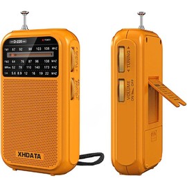 D220 Portable Radio AM FM SW Shortwave Radio Receiver Pocket Radio, 2 AA Battery Operated, Transistor Radio with Excellent Reception for Gift, Family, Elder (Orange) - Color: Green