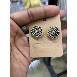 Blues Glitter Cinnamon Roll Stud Earrings Realistic Food Jewelry Cute Kawaii Dessert Studs