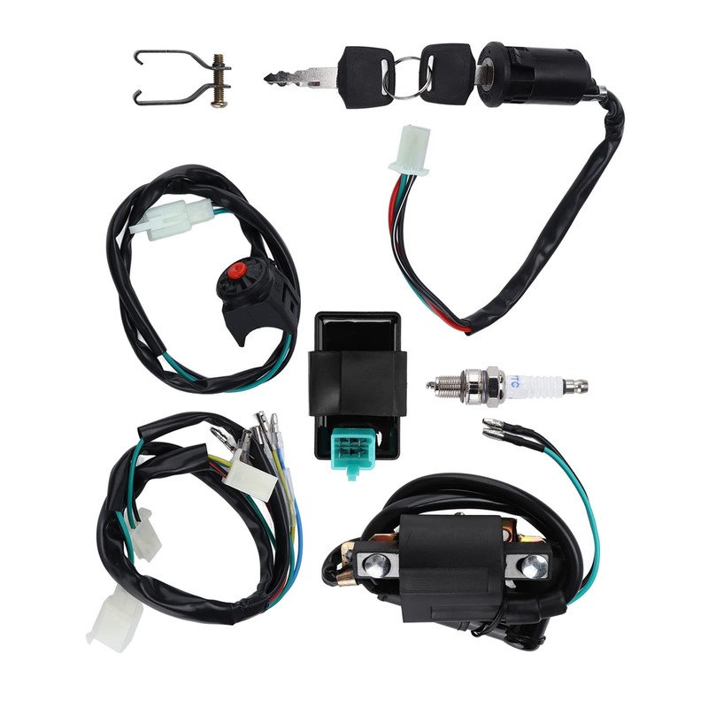 Wiring Loom CDI Ignition Coil, Wiring Loom Harness Kill Switch,