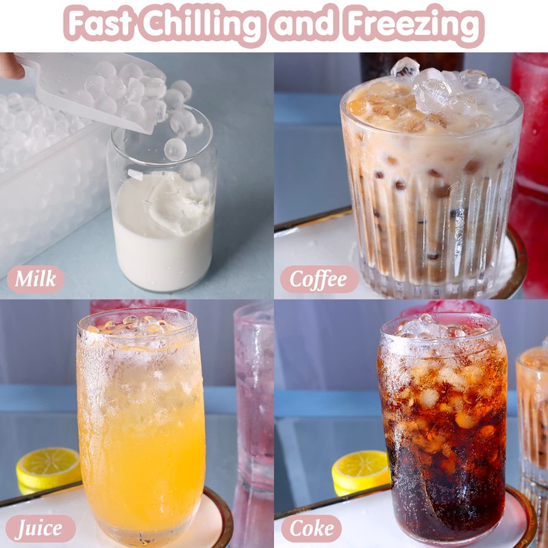 WIBIMEN Mini Ice Cube Trays, Upgraded Small Trays Easy Release,