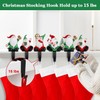 Christmas Stocking Holders for Mantle, Gnome Stocking Holders for Mantle