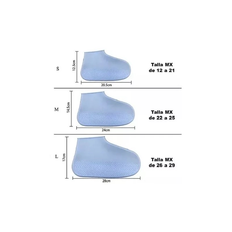 Misore Protector Para Zapato Tenis Para Lluvia Impermeable Silicon