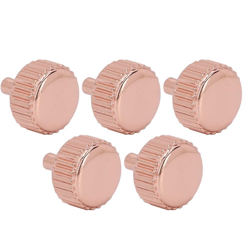 5pcs Professional Replacement Watch Crown Rose Gold Watch Crown Repairing