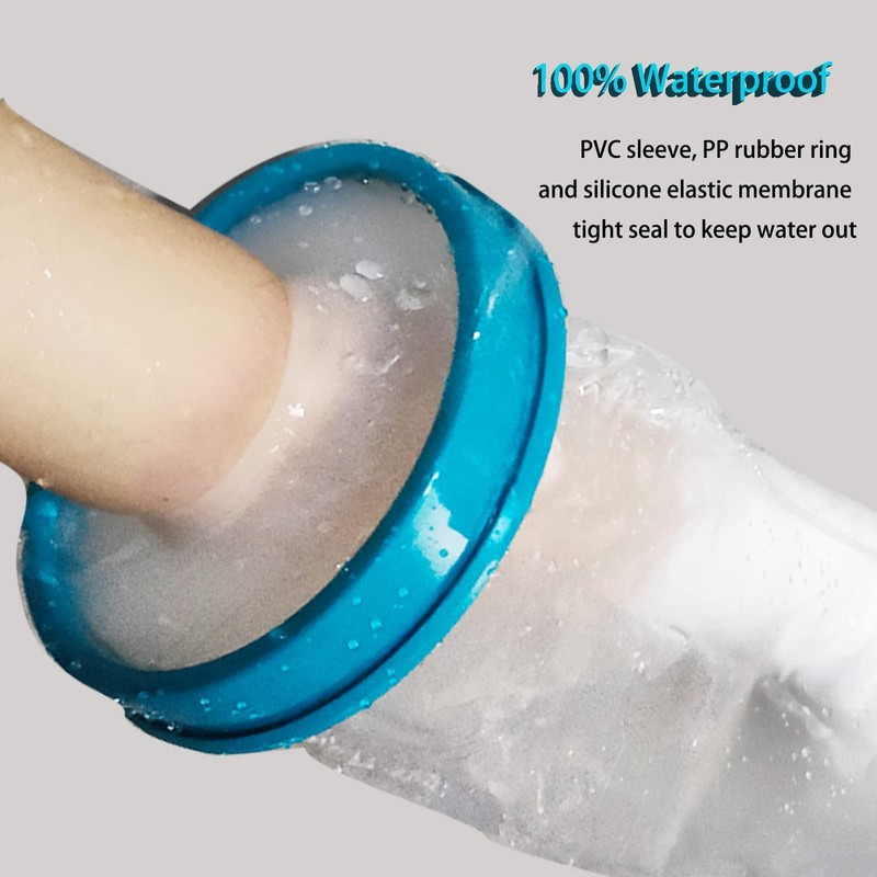 Tideshake 100% Waterproof Cast Covers for Shower Arm Adult, Reusable