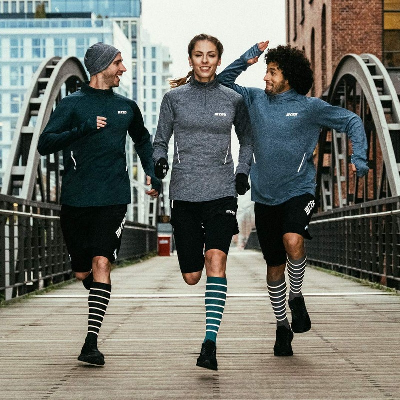 CEP Reflective Compression Socks for Women, Reflective Running Socks in