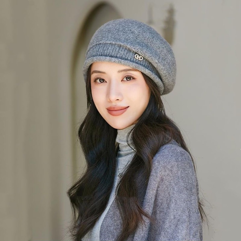 Getrays Women's Knit Hat, Large Size, Warm, Knit Cap, For