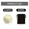 10 Blank Dice with 1 Storage Bag, Wooden Dice, Play