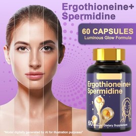 Suplemento de espermidina de ergotioneína apoya la renovación celular, la autofagia, la salud de la piel y el envejecimiento saludable, fórmula de bri
