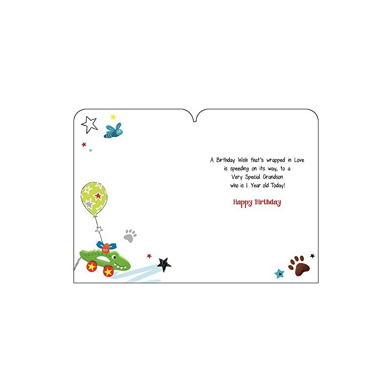 Grandson 1st Birthday Card