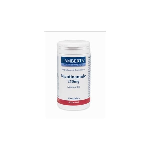 Lamberts Nicotinamide 250mg 100 Tabs Vitamin Β3