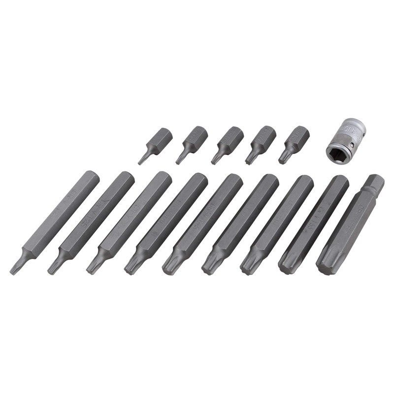 Performance Tool W38805 3/8" Drive 6-Point Star Bit Set, 26-Piece