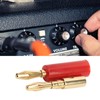 10PCS Banana Plugs 4mm Audio Jack Connector Solderless Six Blade
