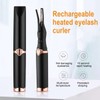 Electric Heated Eyelash Curler USB Rechargeable Makeup Long Lasting Curling