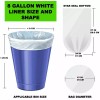 ccliners 8 Gallon White Garbage Bags Trash Bags, 26"L x