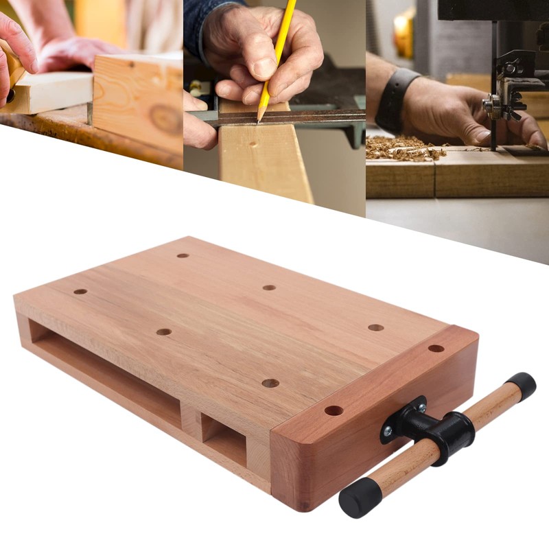 DOONARCES Woodworking Bench Vise, Portable Wood Vise Workbench, Hard Wood
