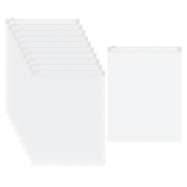 sourcing map 25pcs Frosted Zipper Plastic Bags for Clothing, 27x35cm Reclosable Zip Poly Shipping Bags for Clothes, Bags, Art Prints, Brochure, Document Packaging, 4.72 Mil