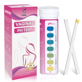 Yiffer 75-Count Vaginal pH Test Strips – At-Home Feminine Wellness Kit for Monitoring Balance, Yeast Infection & BV, Providing Accurate Results for Women