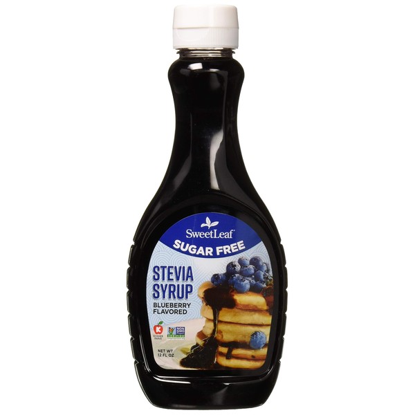 SweetLeaf Sugar-Free Stevia Syrup, Blueberry,12 Ounce