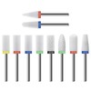 finibir Ceramic Nail Drill Bit 10Pcs-3/32 Nail Drill Bits for